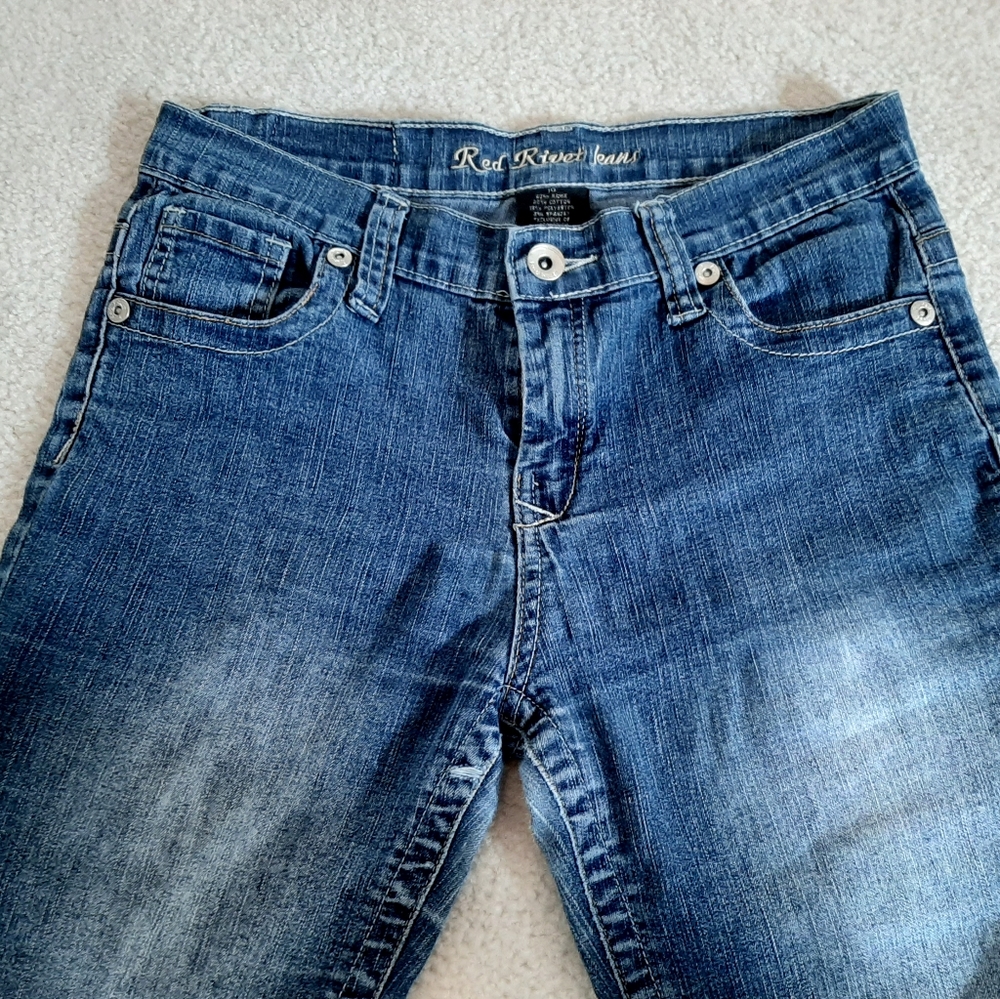 Red Rivet Jeans - Picture 6 of 6